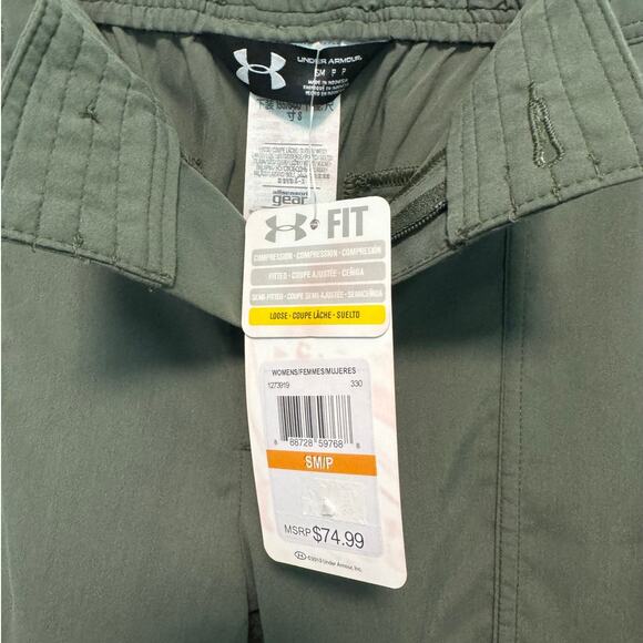 Under Armour Military Green Light & Dry Loose Fit Jogger Pants Women's SP NWT - Picture 8 of 10